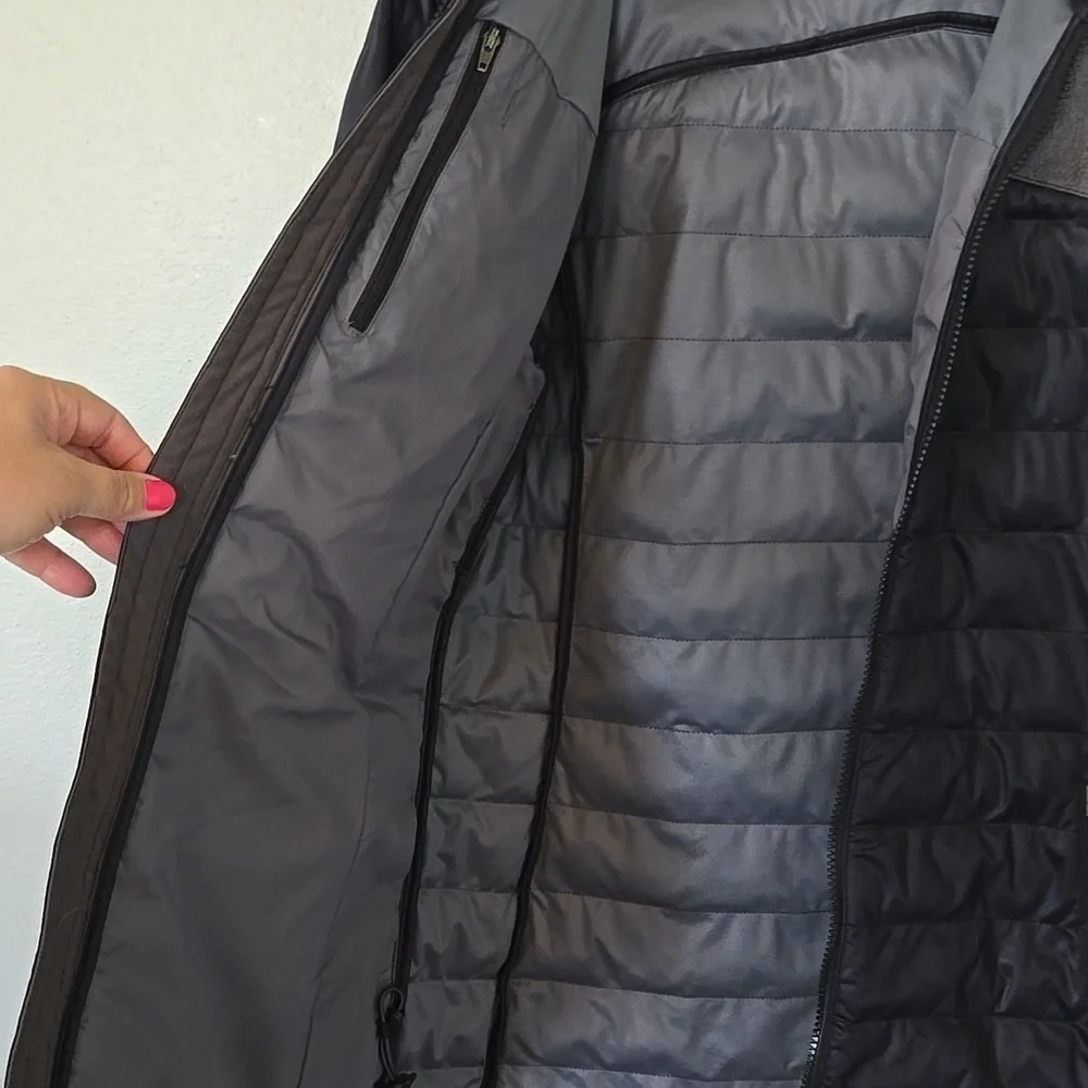 Sync Black Puffer Coat Size Large